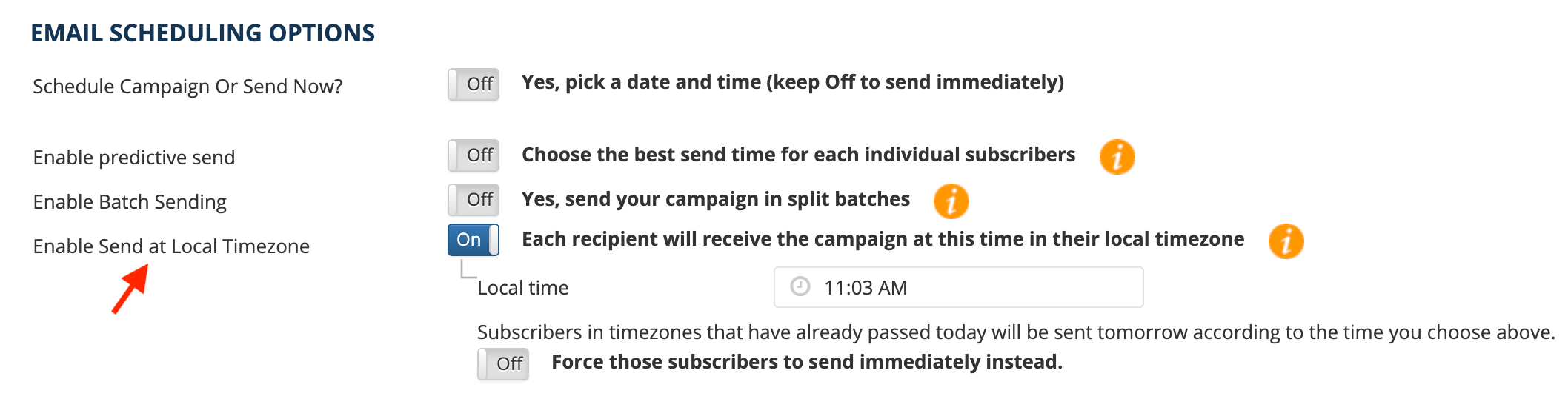 pardot scheduling blasts based on time zone