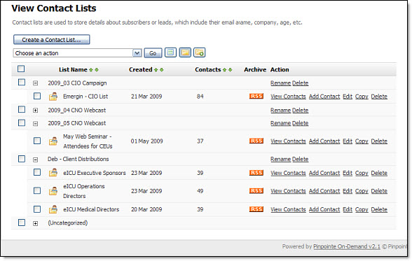 Organize Your Email Contact Lists